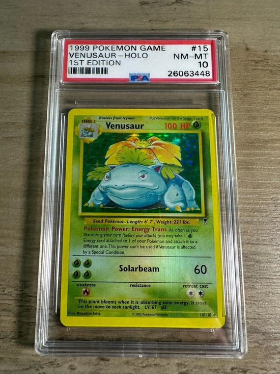 Pokemon Other - Venusaur Holo 1st Edition 1999 #15 Gem Mint 10 Novelty Card. Proxy.